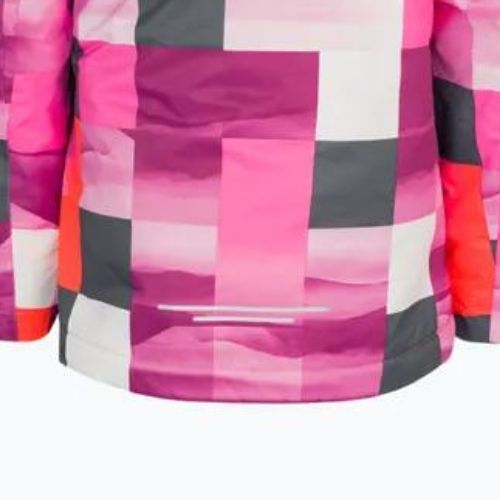 Kurtka narciarska dziecięca CMP 39W2085 sangria/purple fluo