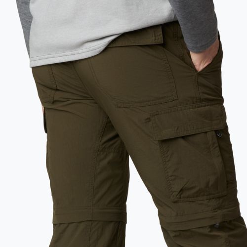 Spodnie trekkingowe męskie Columbia Silver Ridge II Convertible olive green