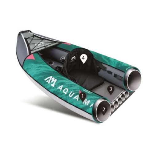 Kajak pompowany 2-osobowy Aqua Marina Laxo Recreational Kayak 10'6" 2021 320 cm