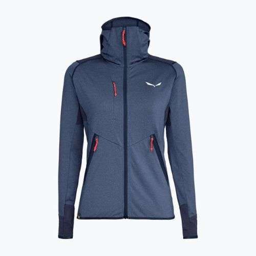 Bluza trekkingowa damska Salewa Agner Hybrid PL/DST FZ Hoody navy blazer melange