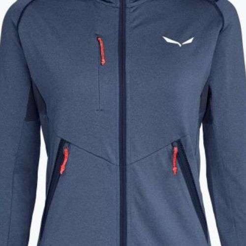 Bluza trekkingowa damska Salewa Agner Hybrid PL/DST FZ Hoody navy blazer melange