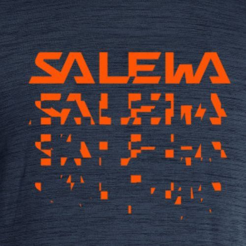Koszulka trekkingowa męska Salewa Puez Hybrid 2 Dry premium navy melange