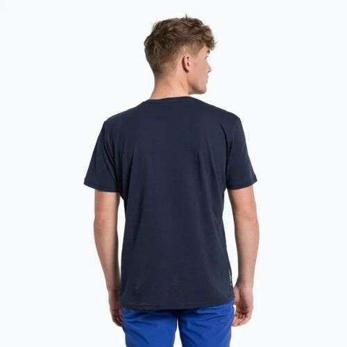 Koszulka trekkingowa męska Salewa Alpine Hemp Logo navy blazer