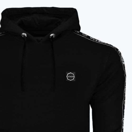 Bluza męska z kapturem Octagon Stripe black
