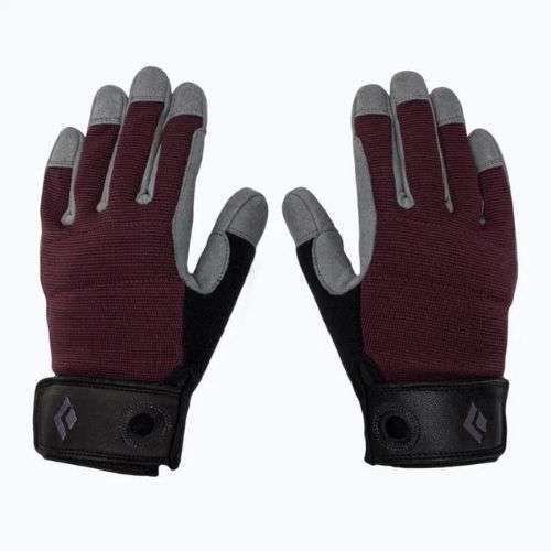 Rękawiczki wspinaczkowe damskie Black Diamond Crag bordeaux