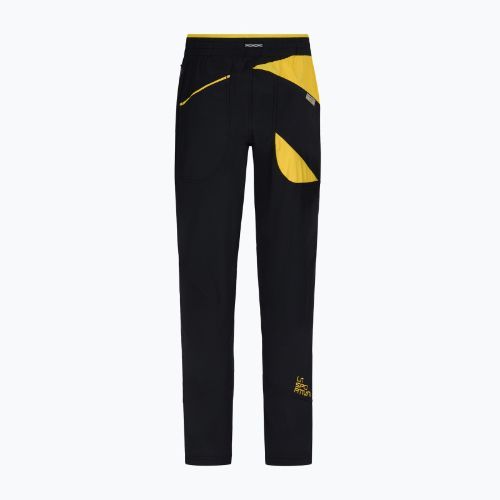 Spodnie wspinaczkowe męskie La Sportiva Talus black/yellow