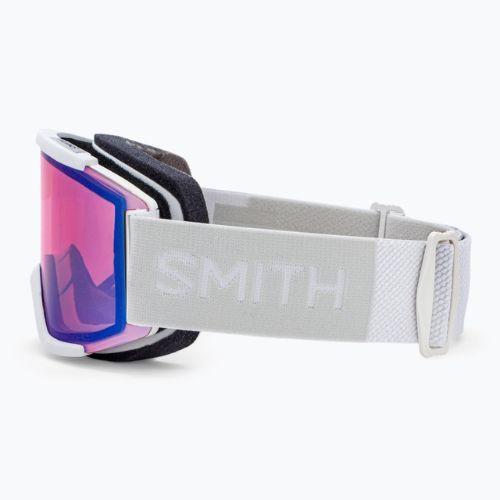 Gogle narciarskie Smith Squad white vapor/chromapop photochromic rose flash