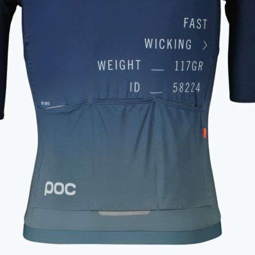 Koszulka rowerowa męska POC Pristine Print gradient turmaline navy
