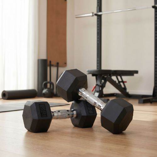Hantel ogumowany XTREXO Hex 7.5 kg
