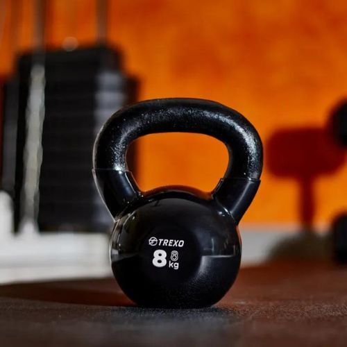 Kettlebell Żeliwny gumowany XTREXO VKB08 8 kg