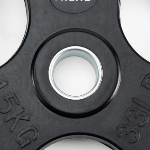 Obciążenie żeliwne ogumowane XTREXO RW15 15 kg czarne