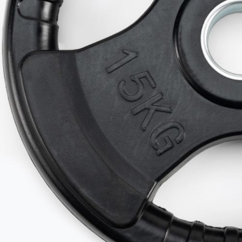 Obciążenie żeliwne ogumowane XTREXO RW15 15 kg czarne