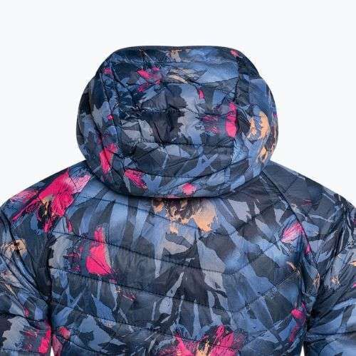 Kurtka hybrydowa damska Columbia Powder Pass Hooded nocturnal floriculture print