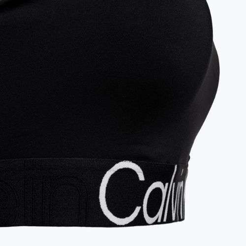 Biustonosz treningowy Calvin Klein Medium Support black beauty