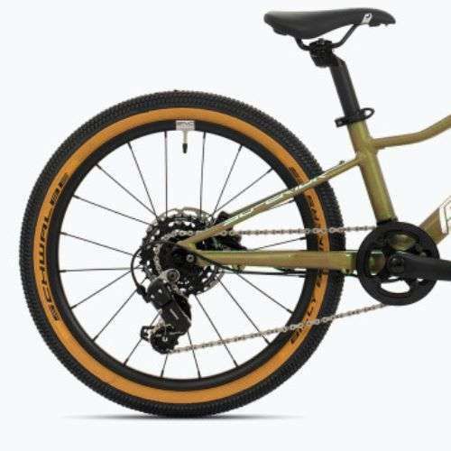 Rower dziecięcy Superior F.L.Y. 20 DB matte olive metallic/hologram chrome