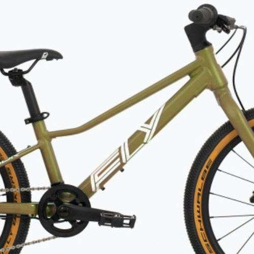 Rower dziecięcy Superior F.L.Y. 20 DB matte olive metallic/hologram chrome
