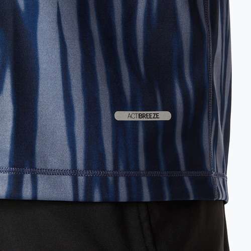 Koszulka do biegania męska ASICS Road All Over Print Top blue expanse/midnight
