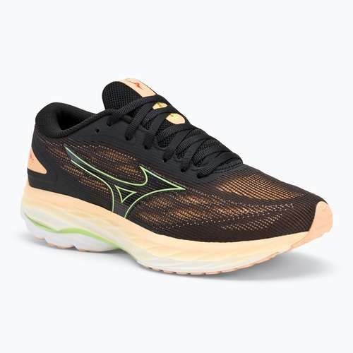 Buty do biegania damskie Mizuno Wave Ultima 15 black/ mizuno neo lime/ apricot ice