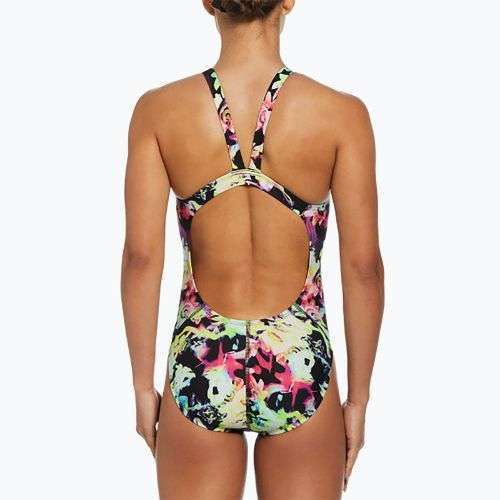 Strój pływacki jednoczęściowy damski Nike Hydrastrong Multi Print Fastback rainbow
