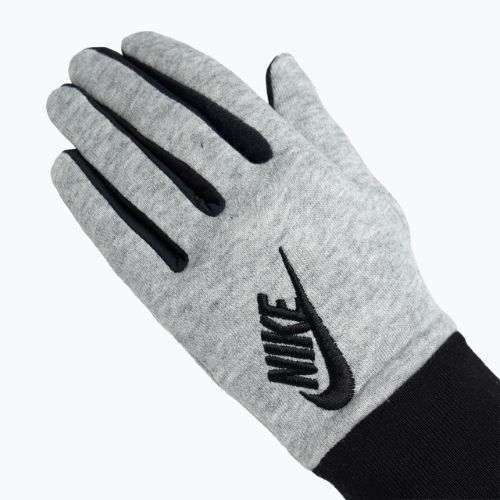 Rękawiczki do biegania damskie Nike Club Fleece grey heather/black/black