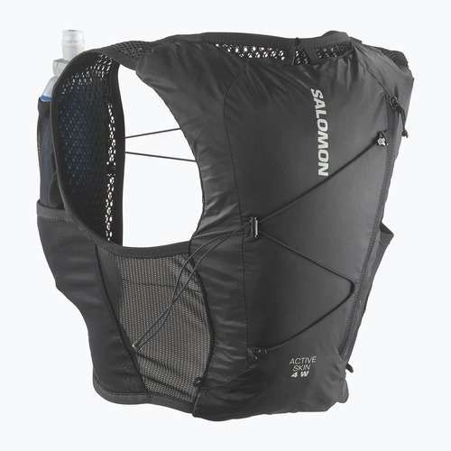 Kamizelka do biegania damska Salomon Active Skin 4 Set black/metal