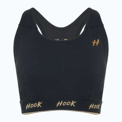 Stanik sportowy damski HOOK FIGHTING Base czarny