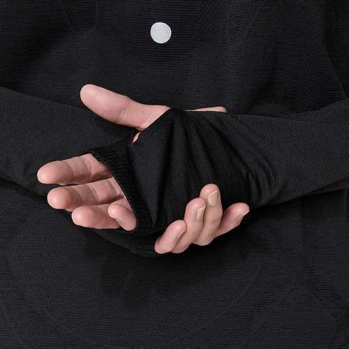 Longsleeve do biegania damski ASICS Road Winter Seamless performance black