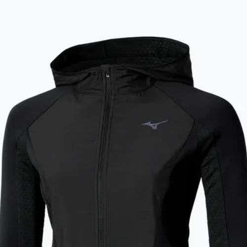 Kurtka do biegania damska Mizuno Active Warm Hybrid Full Zip Hooded black