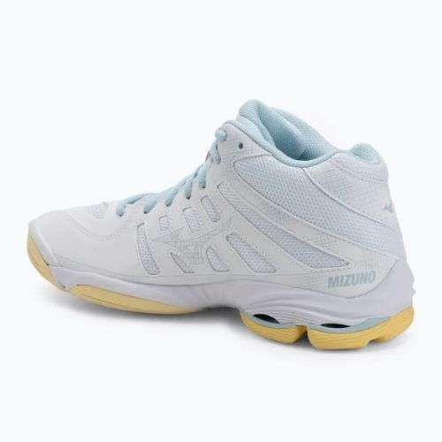 Buty do siatkówki damskie Mizuno Wave Voltage 2 Mid white/calypso coral/pale banan