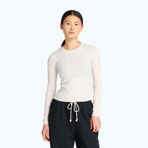 Longsleeve damski New Balance Micro-Rib white