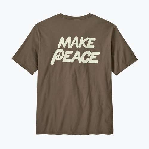 Koszulka męska Patagonia Balance Organic peace seeds/marlow brown