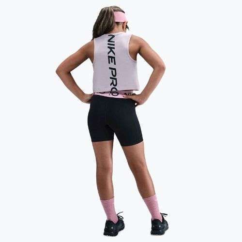 Spodenki dziecięce Nike Pro Dri-Fit 5" black/med soft pink/white