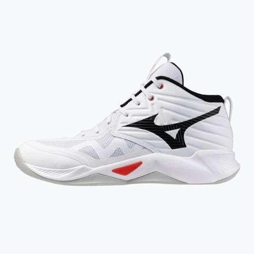Buty do siatkówki Mizuno Wave Momentum Pro Mid white/black/fiery red