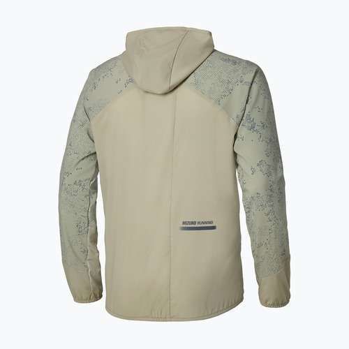 Kurtka do biegania męska Mizuno Active Alpha Hooded elm