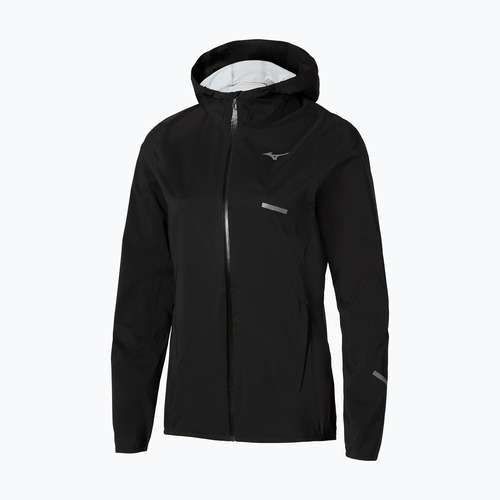 Kurtka do biegania damska Mizuno Trail Waterproof 20K Hooded black