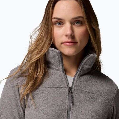 Bluza polarowa damska Columbia Fast Trek II city grey heather/city grey