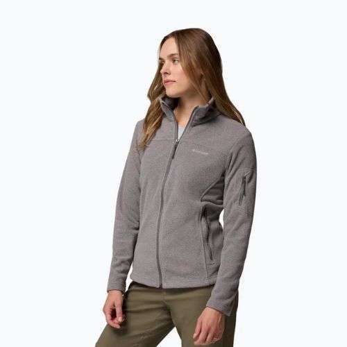 Bluza polarowa damska Columbia Fast Trek II city grey heather/city grey