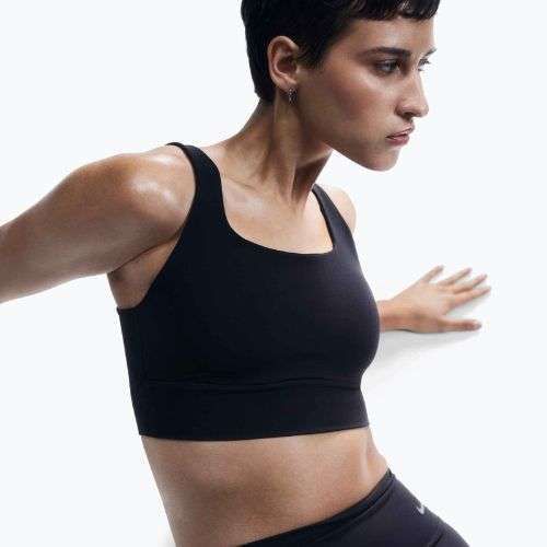 Biustonosz treningowy Nike Zenvy Medium-Support black/sail