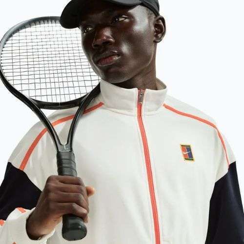 Bluza tenisowa męska Nike Court Heritage sail/turf orange