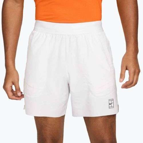 Spodenki tenisowe męskie Nike Court Dri-Fit Advantage 6" white/black