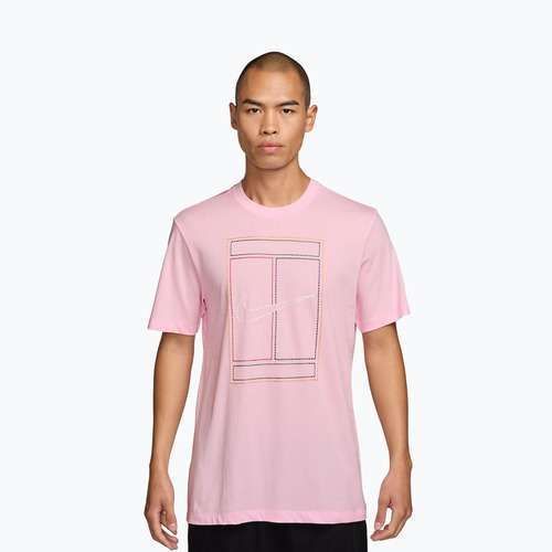 Koszulka męska Nike Court Heritage pink foam