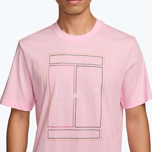 Koszulka męska Nike Court Heritage pink foam