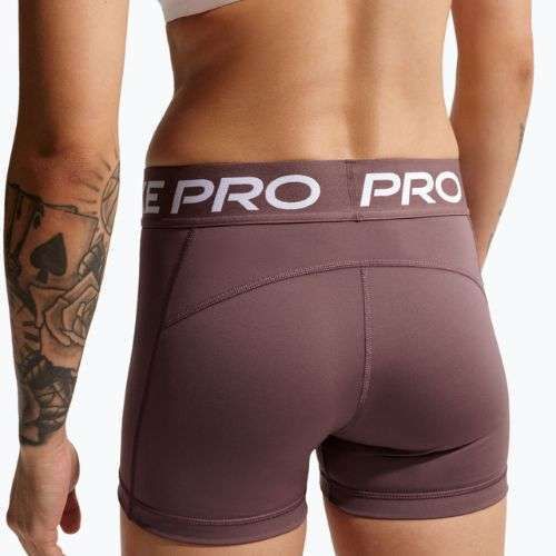 Spodenki damskie Nike Pro Mid-Rise Biker 3" tattoo/white