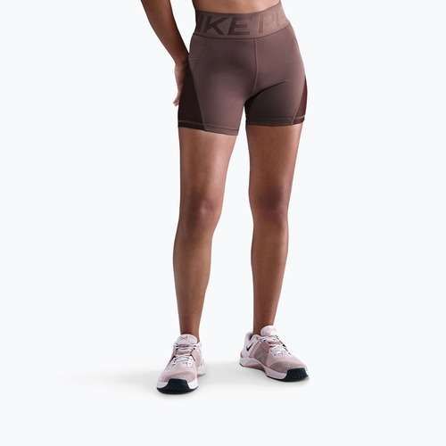 Spodenki damskie Nike Pro Sculpt High Waisted 5" Biker tattoo/burgundy crush/white