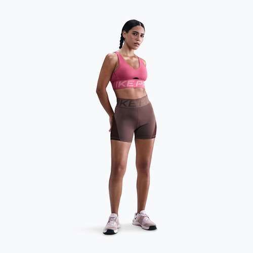 Spodenki damskie Nike Pro Sculpt High Waisted 5" Biker tattoo/burgundy crush/white