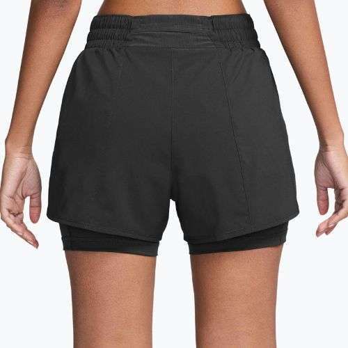 Spodenki damskie Nike One Dri-Fit High-Waisted 3" 2In1 black/white