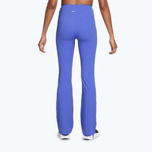 Spodnie treningowe damskie Nike Zenvy High-Waisted Flared sapphire/white