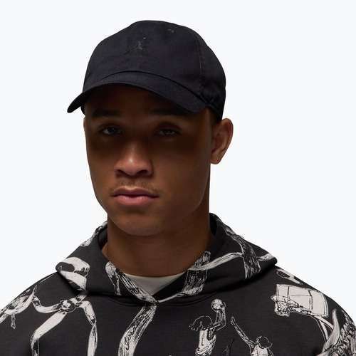 Czapka z daszkiem  Jordan Club Unstructured Curved-Bill black/black