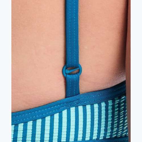 Góra od stroju pływackiego Nike Ripple Texture Bralette Classic Bikini bleached turquoise