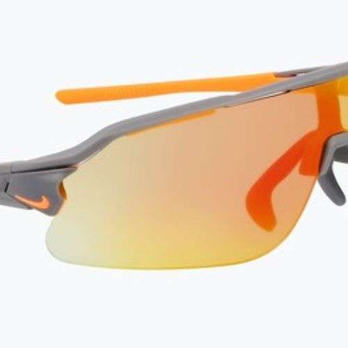 Okulary przeciwsłoneczne Nike Flyfree Shield E matte smoke grey/road orange mirror/ clear